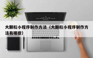 七台河大颗粒小程序制作方法（大颗粒小程序制作方法有哪些）